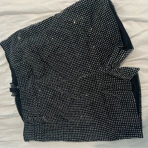 black sparkly shorts